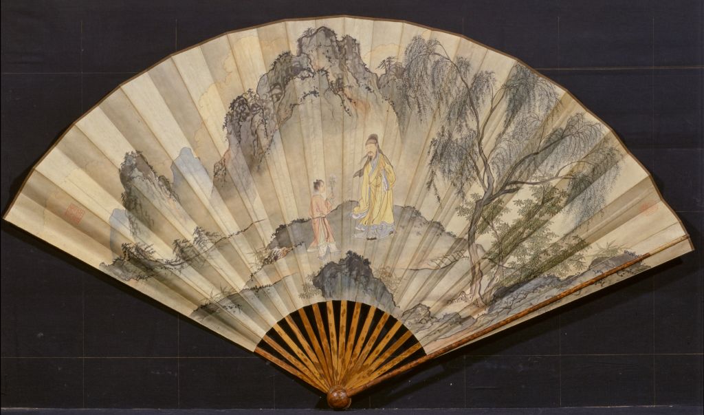 图片[2]-Landscape figure fan-China Archive